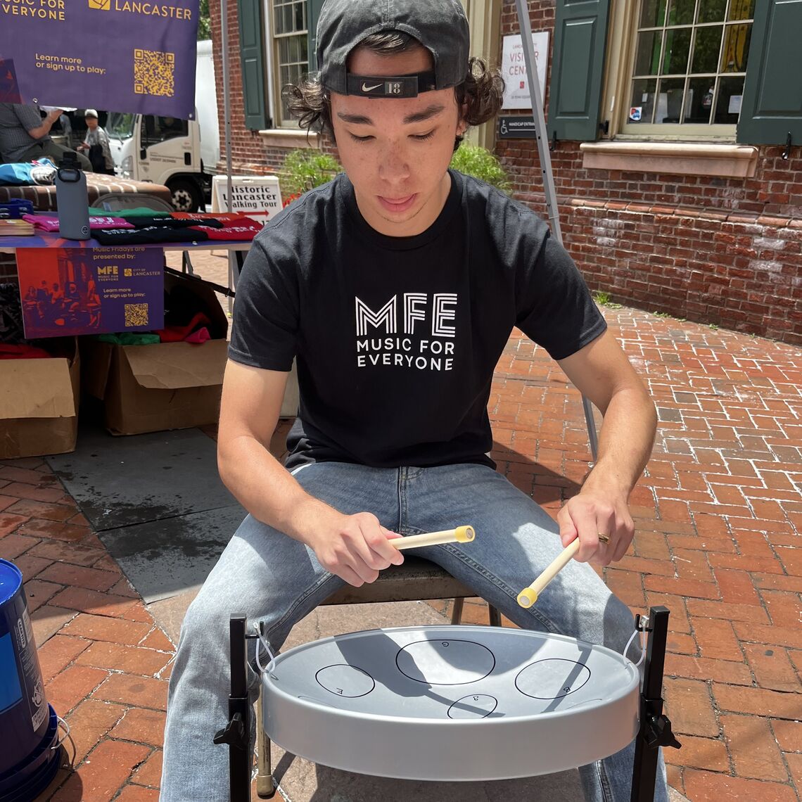 “As a music major, I've thought a lot about going into education. But I'm also really interested in nonprofit community work. Music for Everyone is a great place for me to be for that," said Reece Chang '24, who is spending his summer working with the Lancaster nonprofit.