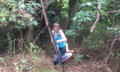 F&M students and staff work alongside Lancaster Conservancy volunteers to help maintain a pollinator habitat at Kellys Run Trail in Holtwood, PA.