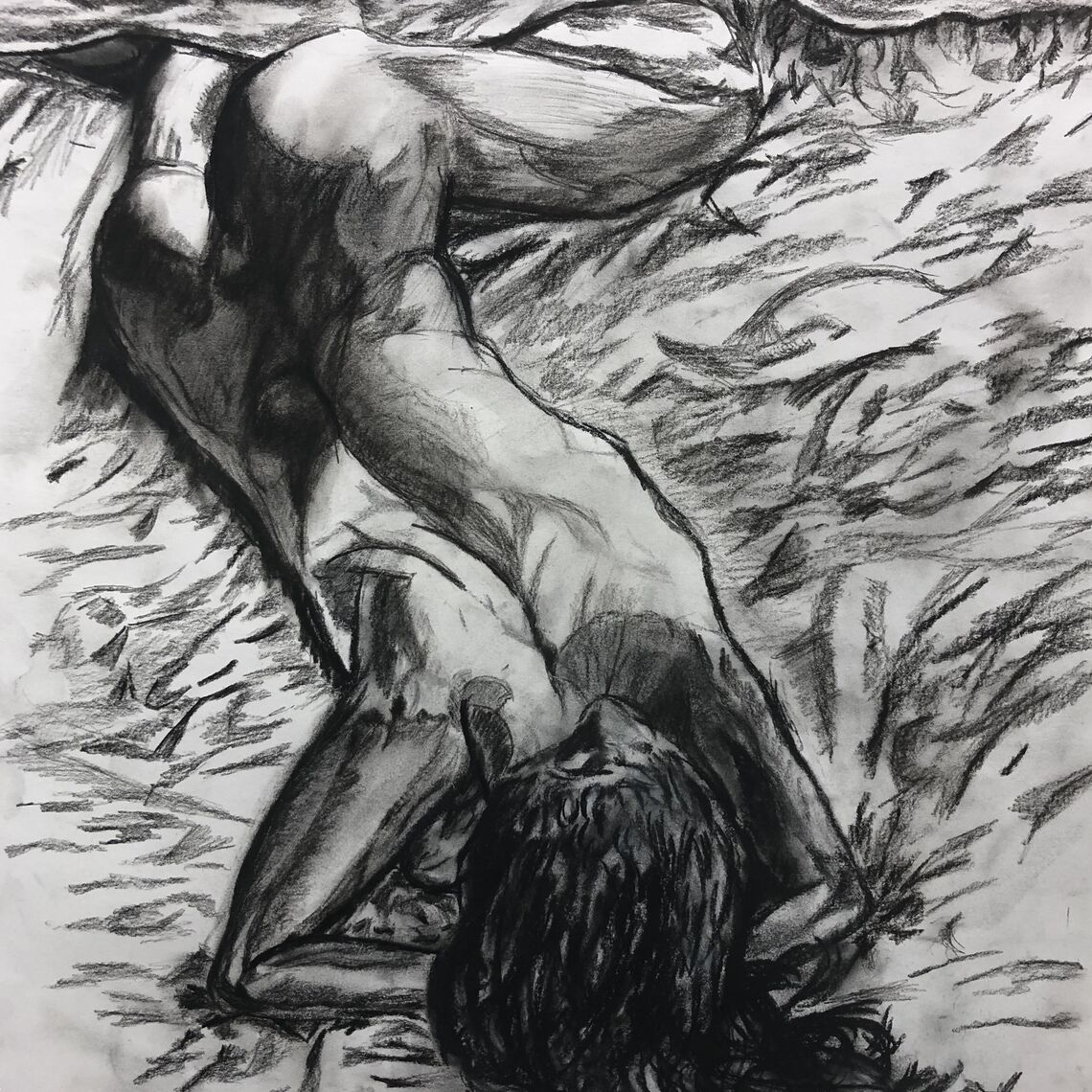 Charcoal illustrations by Jevelson Jean '21