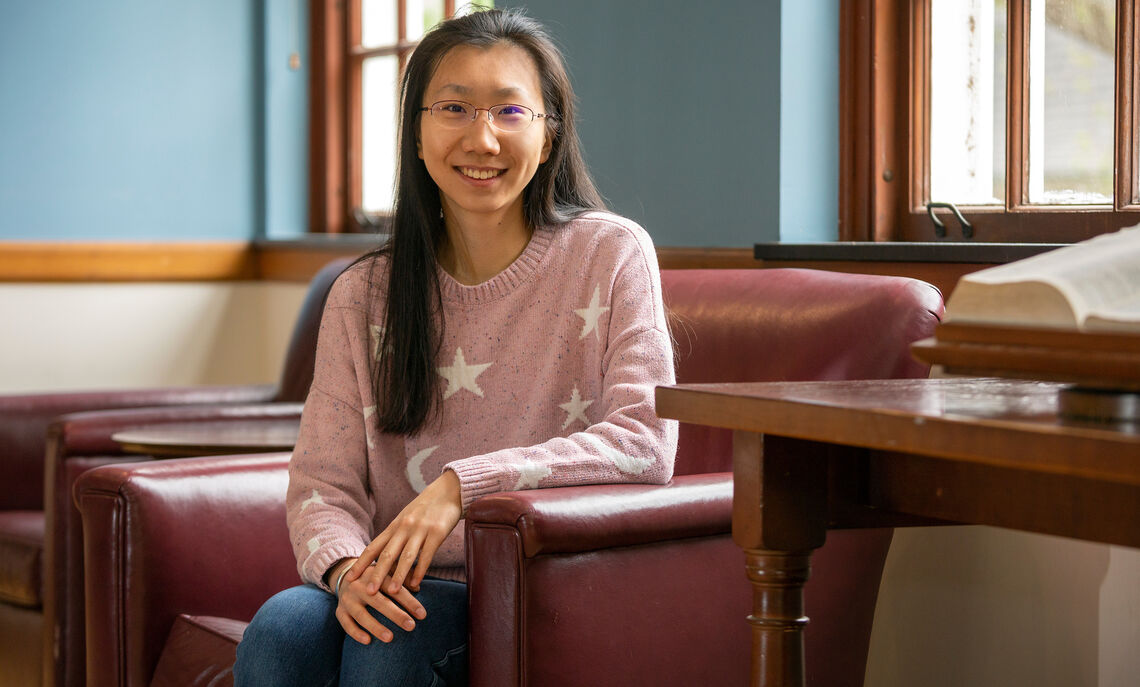 Hailan Yu, of Beijing, China, is this year’s recipient of the Williamson Medal, the College’s most prestigious award for student achievement.