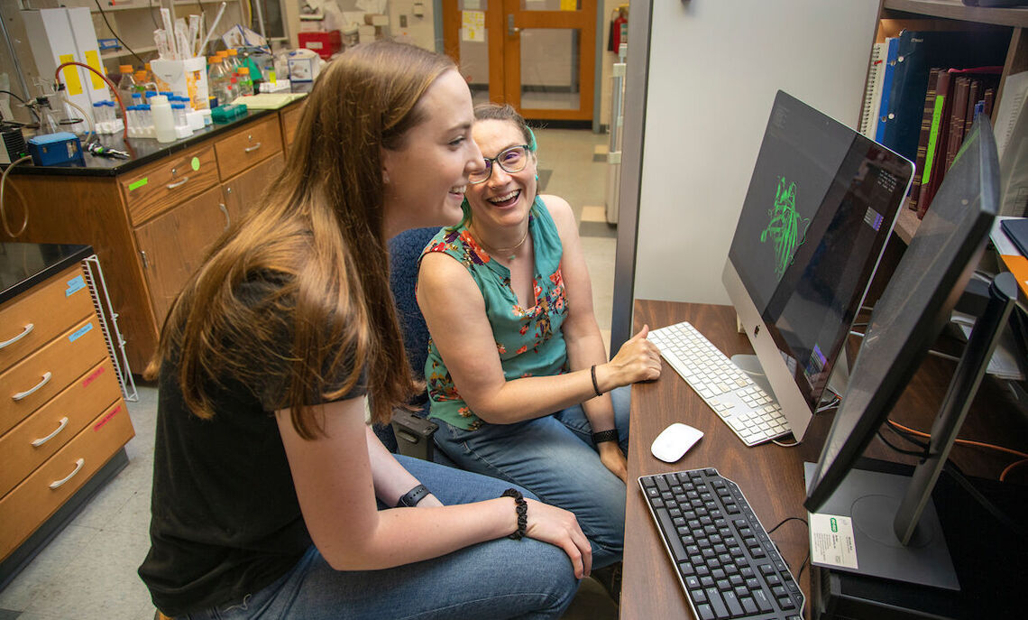 "Looking at that conformational change is very difficult because we're talking about tens of Ã…ngstroms or even less," Piro says. "Our technique is giving us tools to look in that range and those very short distances.