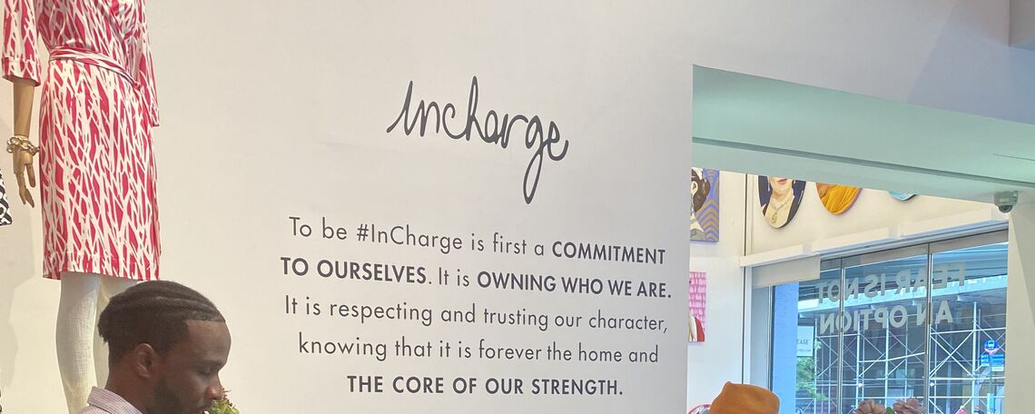 Photo from a Diane von Furstenburg (DVF) InCharge event Shen helped coordinate. "InCharge is the core concept at DVF," Shen said. "It's dedicated to building up a community to support and help women to be someone they want to be."