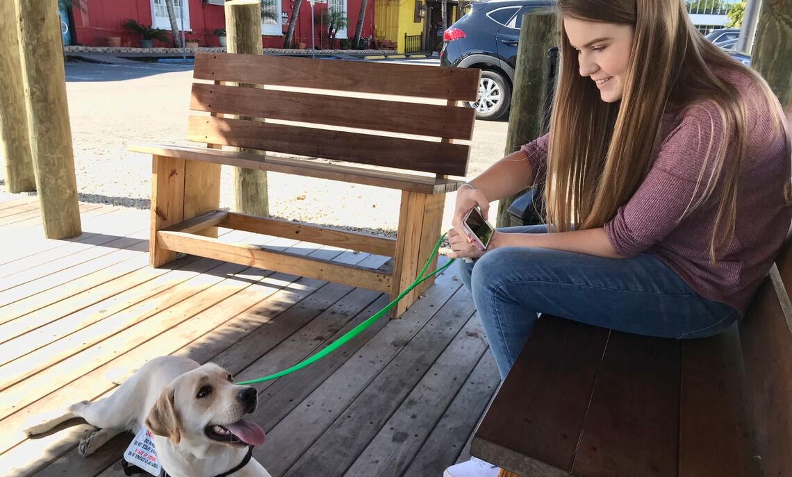 Mumenthaler and Yoda in Naples, Fla. "Yoda completed well over 20 flights with me," Mumenthaler said. "His favorite thing was to ride the moving walkways â€” he very much appreciated shortcuts."