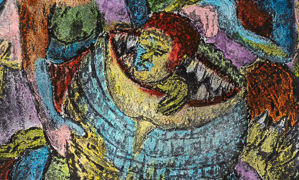 Helen Mmakgabo Mmapula Sebidi (South African, b.1943). Savias,
1995. Ink on paper. Gift of Bill Hutson, EC798.