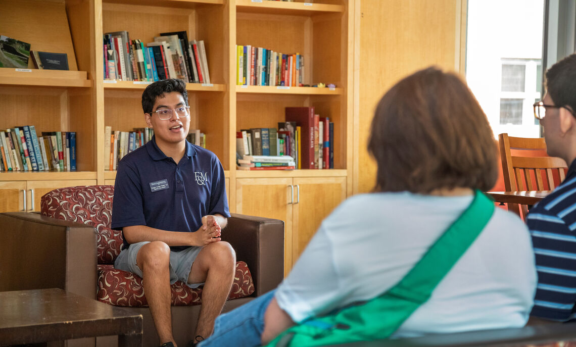 As a campus tour guide and house adviser, Roger Avila-Vidal '22 was the first friendly face many prospective and new students saw on campus.