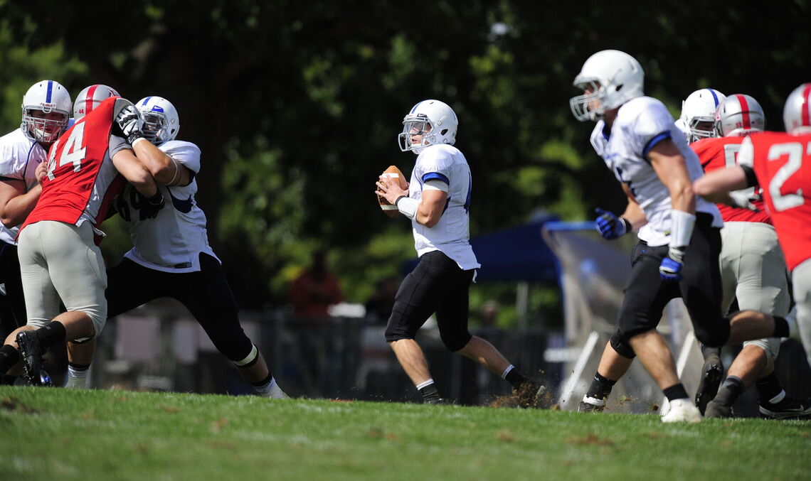 Like getting down field toward his goal as an F&M quarterback, Edward “EJ” Schneider ‘14 was helped by alumni mentors to reach his professional goals.