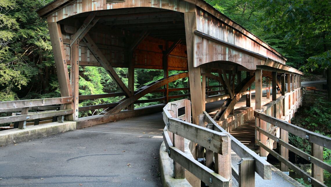 covered bridge photo