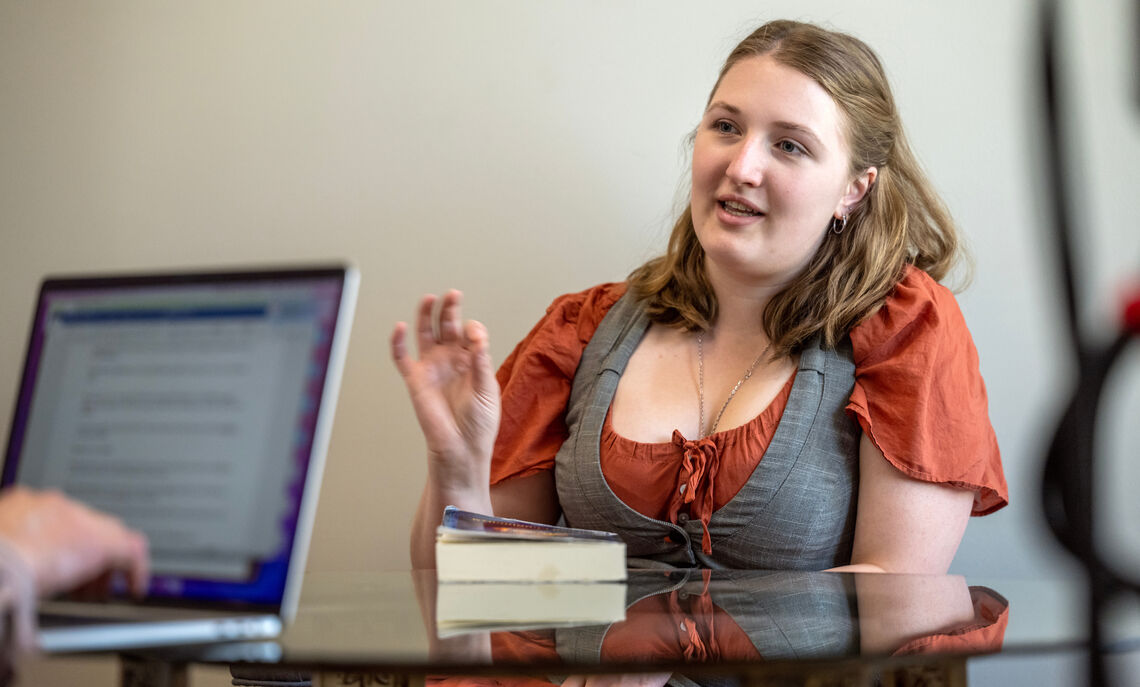 Megan Cunningham '23 discusses what she learned about the publishing process leading up to her first novel, "The Secrets of Martin House," which released April 11.
