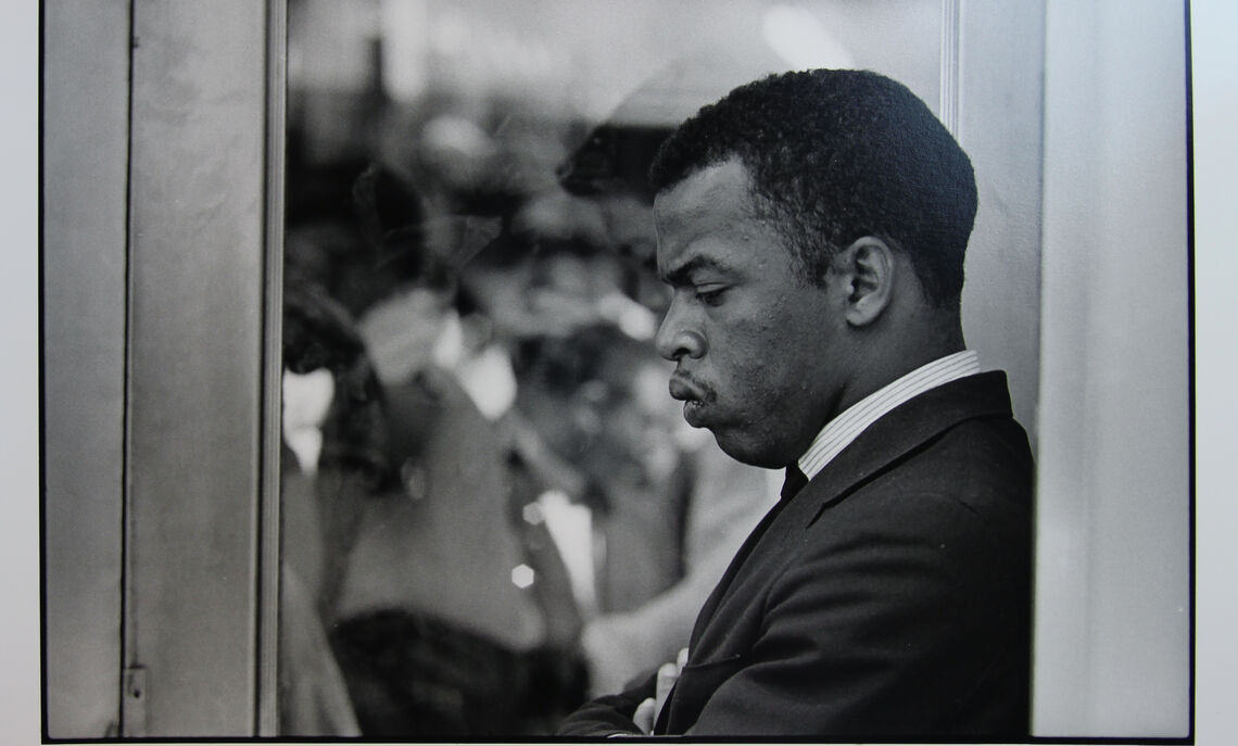 Danny Lyon (America, b. 1942). John Lewis in Nashville, 1963. Gelatin silver print, printed later, 11 x 14