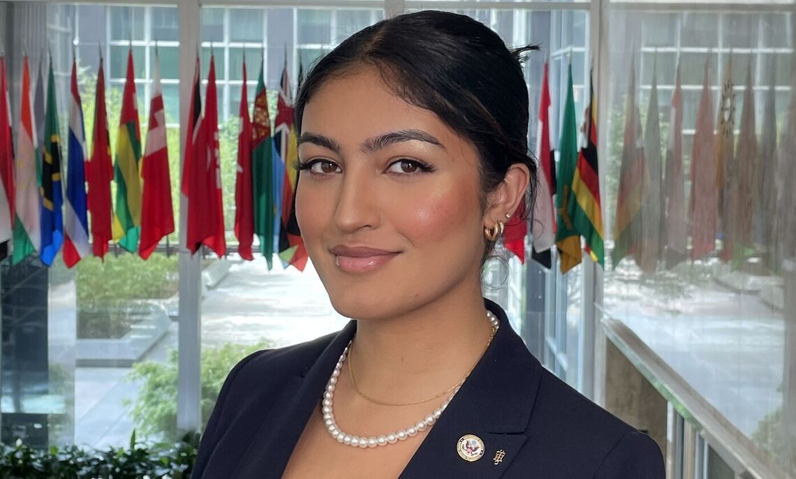 Munahil Sultana '24 is the College’s first recipient of the Obama-Chesky Scholarship for Public Service.