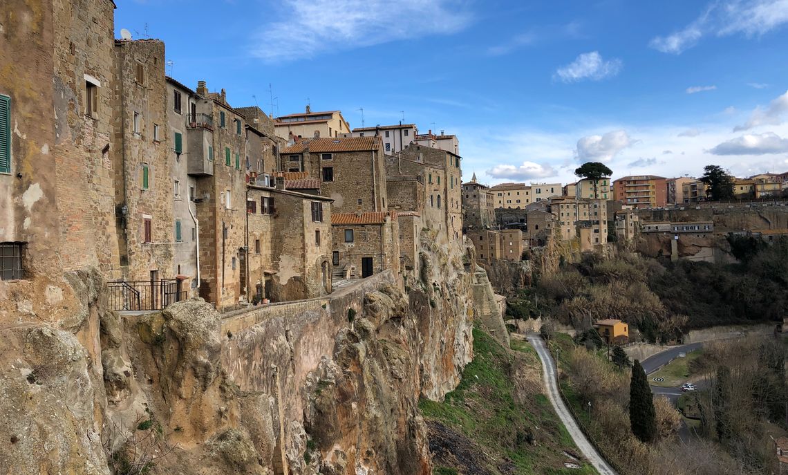 One of the Italian towns in Tuscany where Lerner researched his proposed book, "The Mystery of Gentile Urbino."