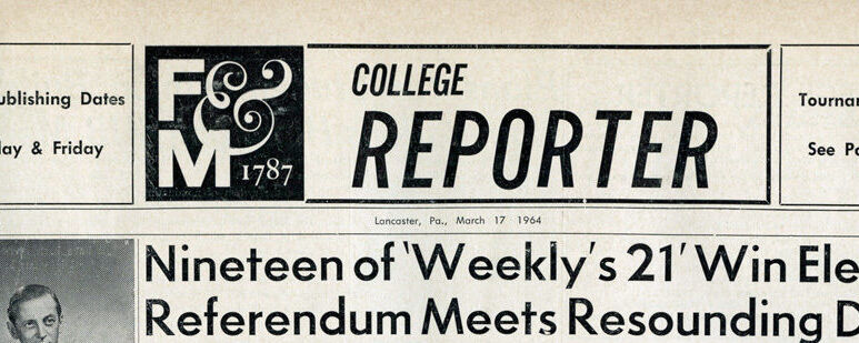 college reporter masthead 1964