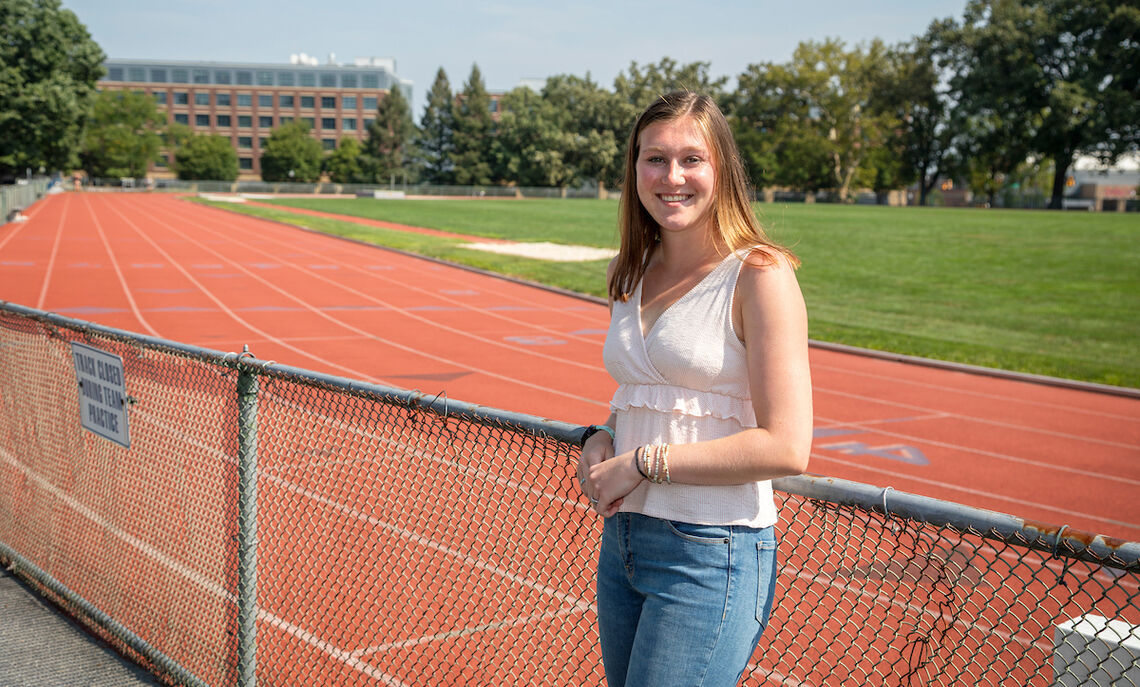 A track & cross country varsity athlete, Kappa Delta Sorority member and a BOS and public policy joint major, Alysse Danyi says, "I found it rewarding to successfully adapt to a virtual environment and complete all of my schoolwork while involving myself more in organizations on campus.."