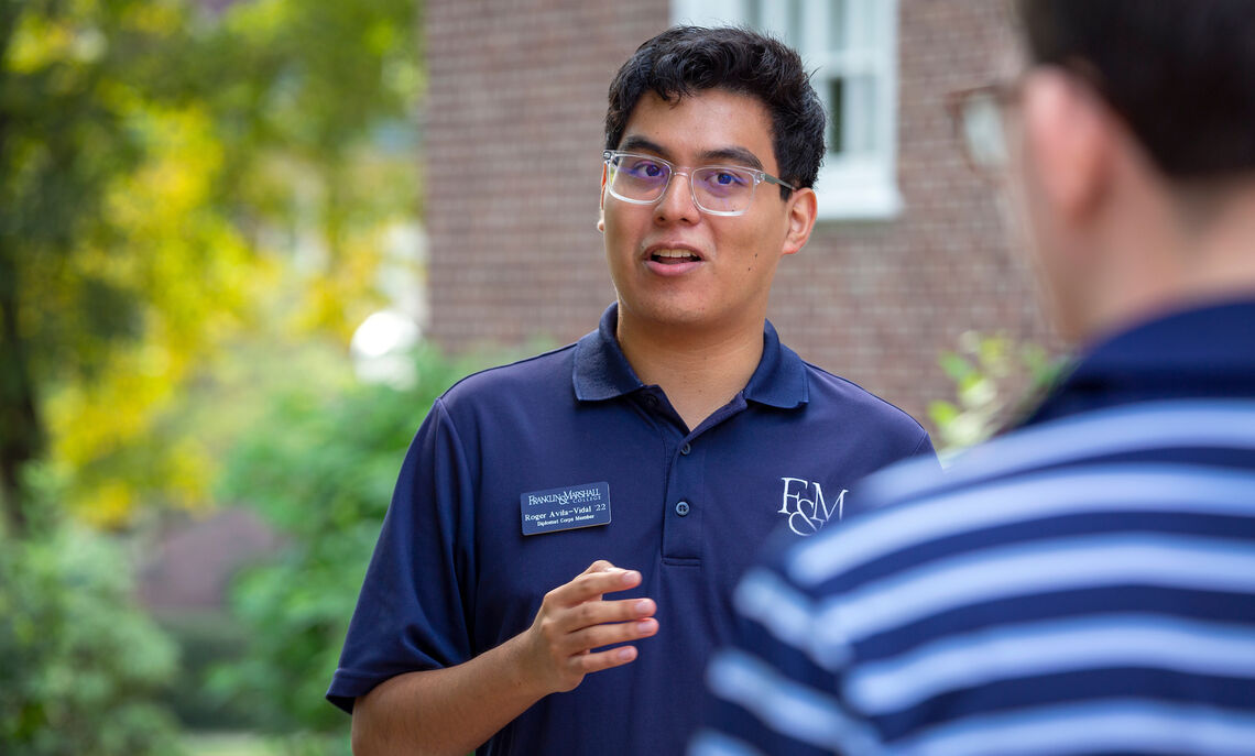 As a campus tour guide and house adviser, Roger Avila-Vidal '22 was the first friendly face many prospective and new students saw on campus.