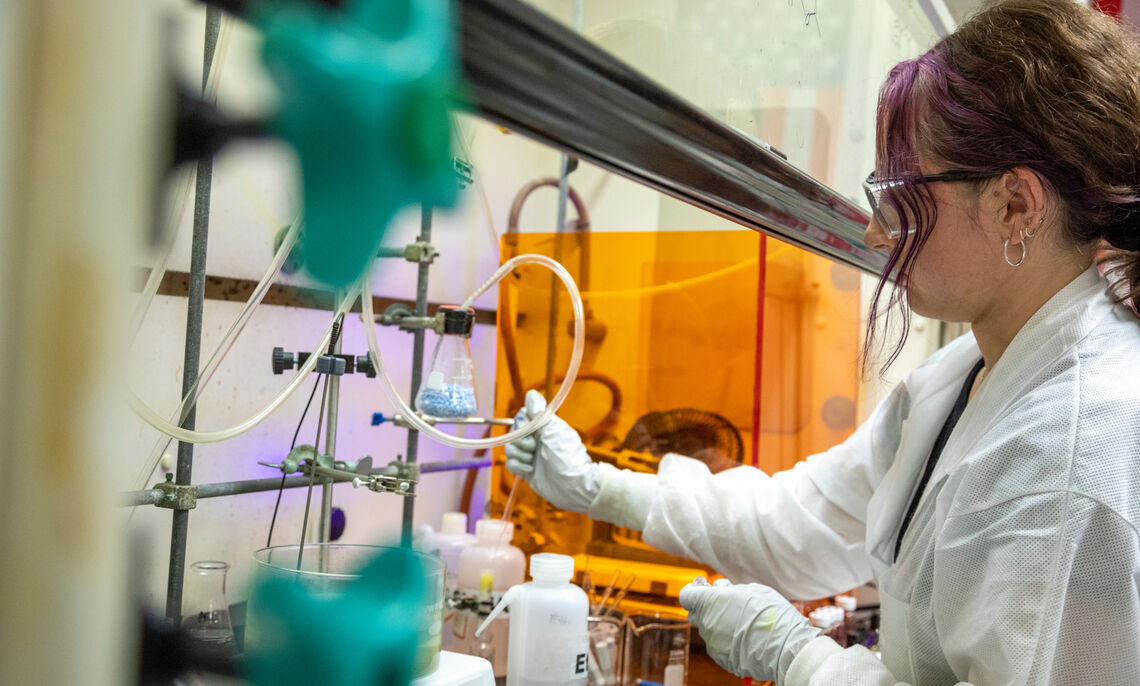 I am extremely grateful that I was able to work in Professor Taskers lab and experience the discovery firsthand, Katie DeSimone 23 says, It was extremely beneficial for me to take part in the entire process of discovering research that means something, and then doing the work to publish it.