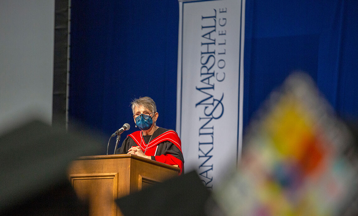 F&M President and Professor of French Barbara K. Altmann encourages the Class of 2022 and reflects on their four-year journey together.