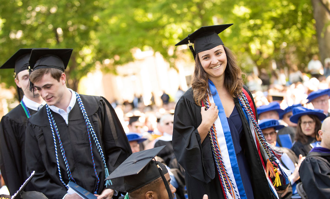 Williamson Medalist Yousra Chaabane '19 told her fellow students, "As different as we, as individuals, may be, we have consistently been brought together by a passion for learning and a fascination with the unknown."