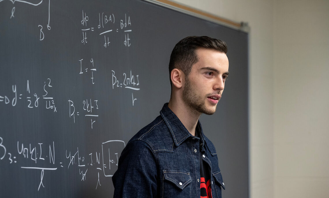 Menelaos Raptis '26 is bringing his passion for planets to a wider campus audience. He pitched and helped facilitate the College's first Space Week.