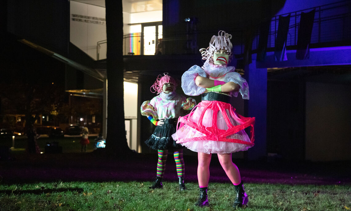 F&M Theatre performed "Head Over Heels," a Go-Go themed musical and the first outdoor performance ever staged at the Winter Visual Arts Center.