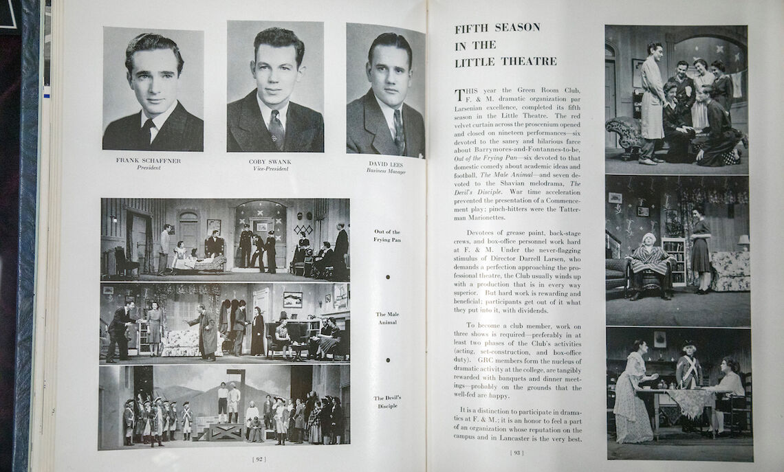 Franklin Schaffner, far left of top row, in the Oriflame years book.