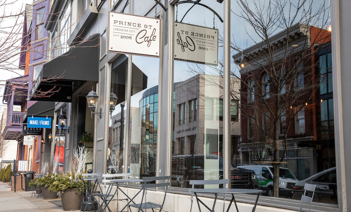 Located a mile from campus, Prince Street Cafe  is a favorite downtown spot for students.