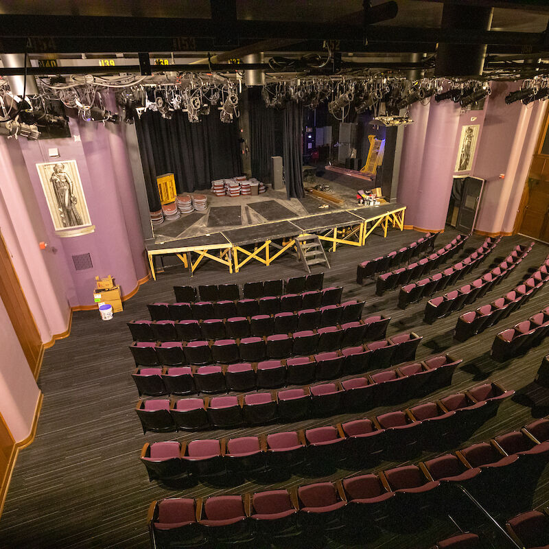 Recent updates to the Green Room include renovated seats.