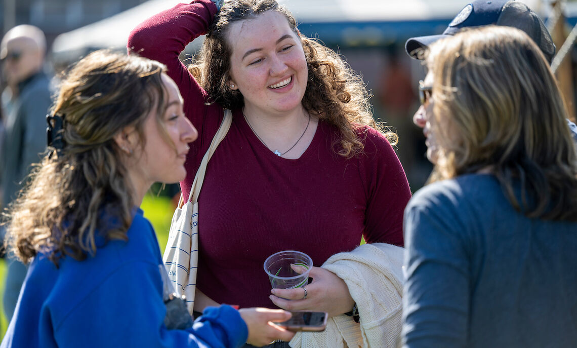 The campus community gathered at Williamson for a True Blue Weekend Tailgate, partaking in food, photos and fun.