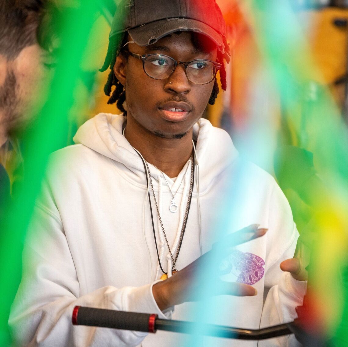 "It's talking about craft with others that brings a bit more warmth to my writing experience," says  Idris /Izzy Mansaray '23.