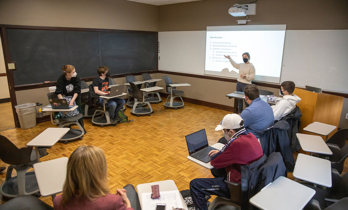 Geiger is preceptor for German 202, a fourth-semester course that Professor Redmann redesigned with the theme, "Stories of 20th-Century Germany and the African Diaspora."