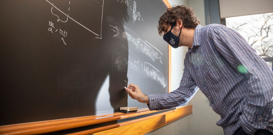 “I liked how the problem combined geometry, number theory and graph theory in a beautiful way,” said Nart Shalqini '21. The mathematics major plans to pursue graduate studies in the field.
