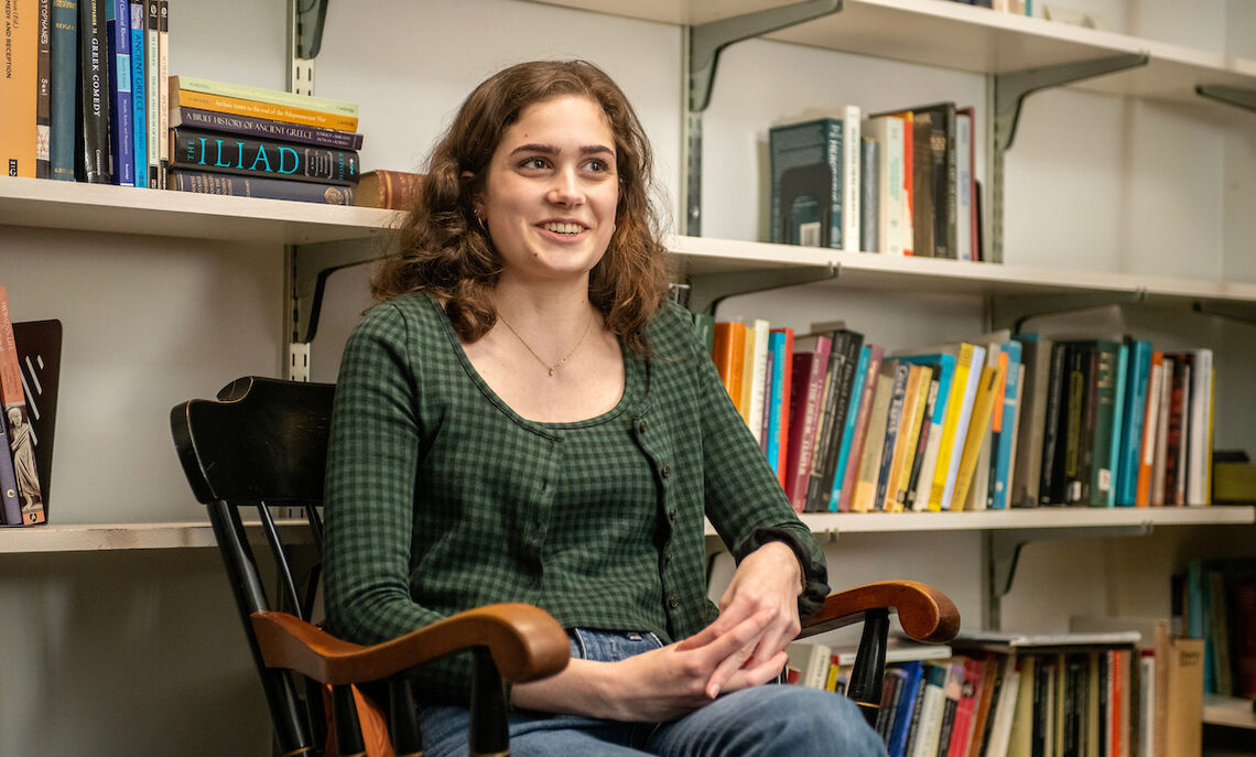 “I came here completely art-focused, but knew I would do other things," Watkins says. "I didn’t think I’d be a classics major or even a minor."