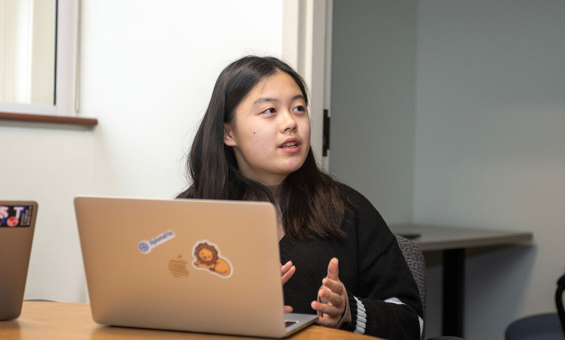 "Gestures are unique components of teaching which are usually ignored by the audience, but facilitate our understanding unconsciously," said  Wendy Huang ’25, a sociology and mathematics major from Nanjing, China.