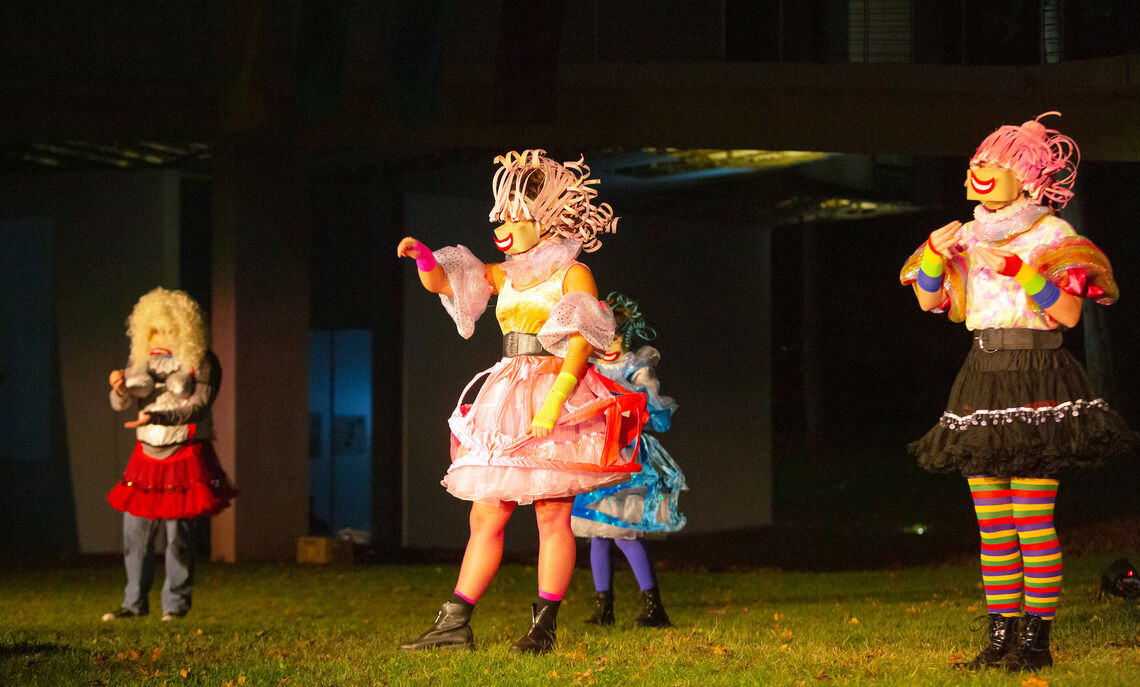 F&M Theatre performed "Head Over Heels," a Go-Go themed musical and the first outdoor performance ever staged at the Winter Visual Arts Center.