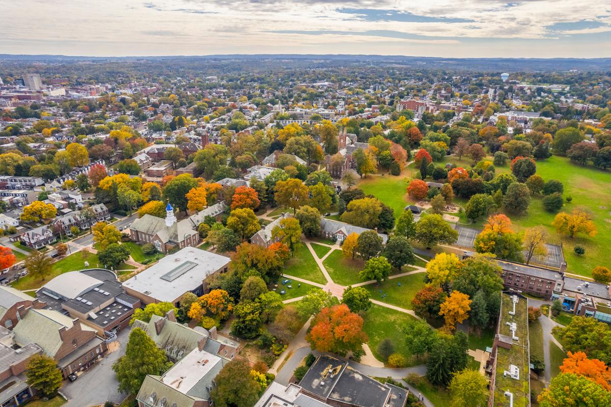 Aerial view of campus Aerial view of campus