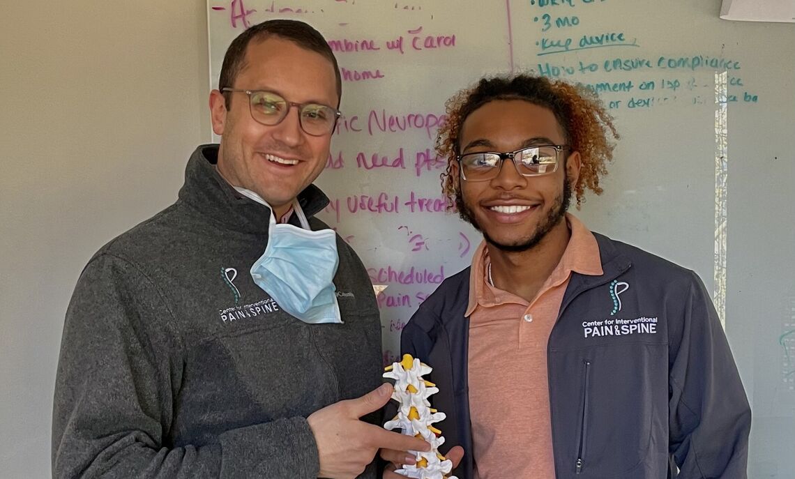 ... Dr. Michael Fishman '05, M.D. and Curtis Mark '23