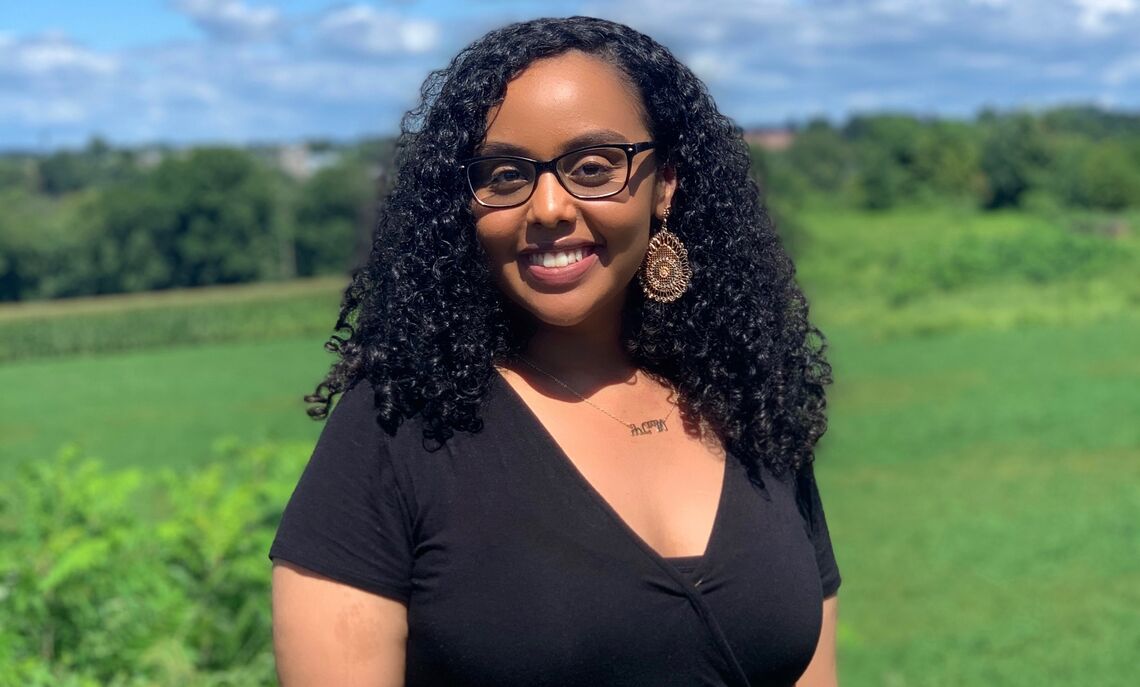 ... "I focus on addressing health disparities and ways we can advance health equity by providing evidence-based knowledge and improving the accessibility of resources on campus," said Hermela Assefa '22.