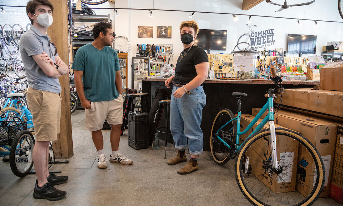 07 28... Lauren Profitt discussing the next shot with the film crew.