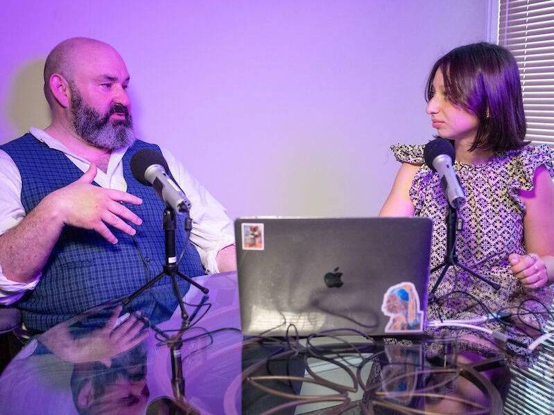 Humanitie at F&M brings learning outside the classroom Mia Gwirtzman '23 has a discussion with Nicholas Bonneau, adjunct professor of history. Gwirtzman recorded a podcast focus on research in art history and public health.
