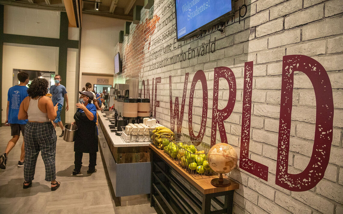 08 25... A streamlined and easier to navigate beverage station is one of the improvements made over the summer.