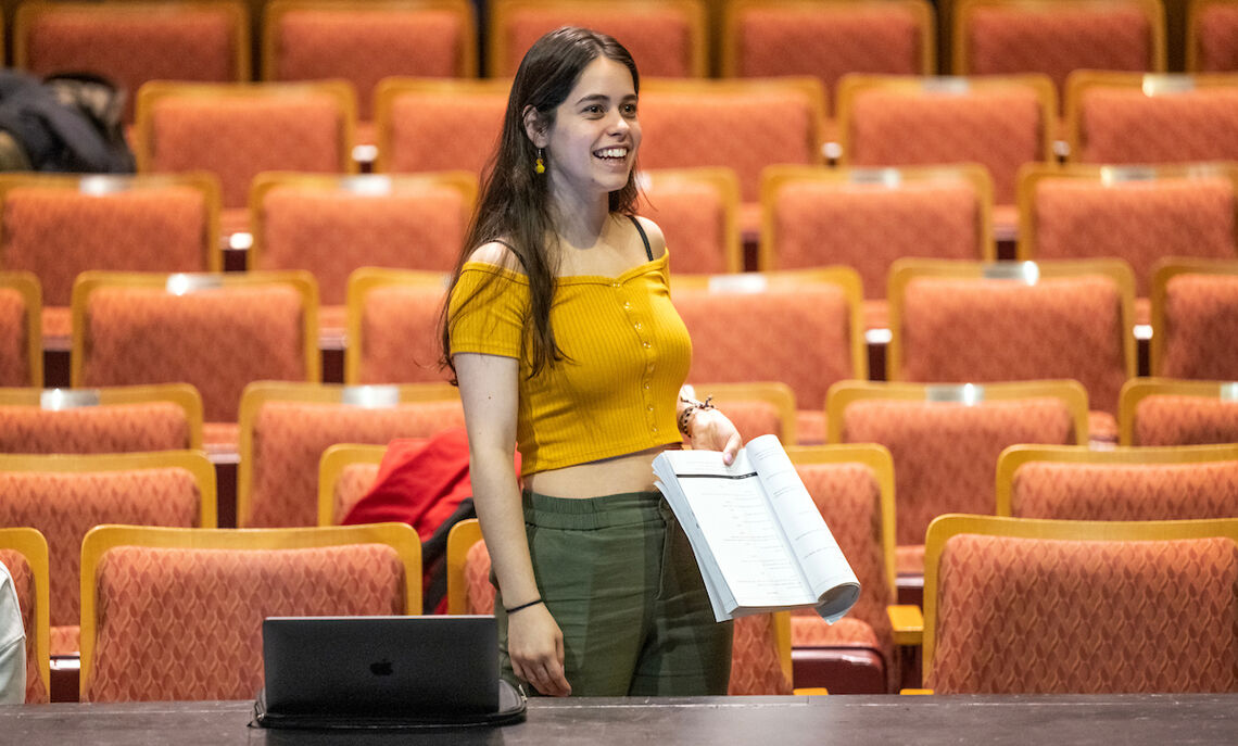 f&M... Student director Kendall Lipham '23.